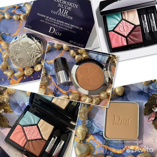 Dior Nude Air / Forever пудра и тени Диор