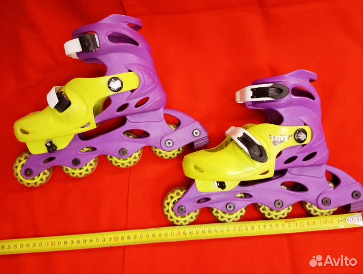 Роликовые коньки раздвижные б.у