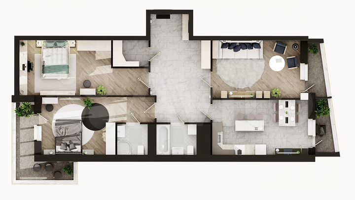 4-к. квартира, 106,5 м², 20/21 эт.