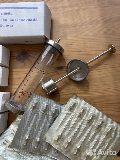 Шприцы 5, 20мл стеклянные СССР