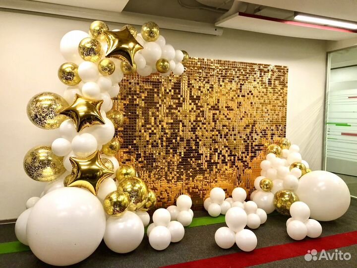 Аренда фотозоны из пайеток