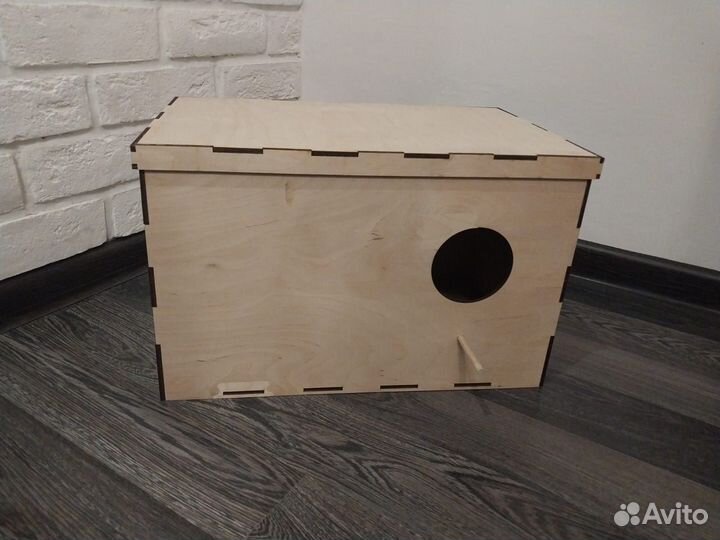 Гнездовой домик для попугаев для корелл