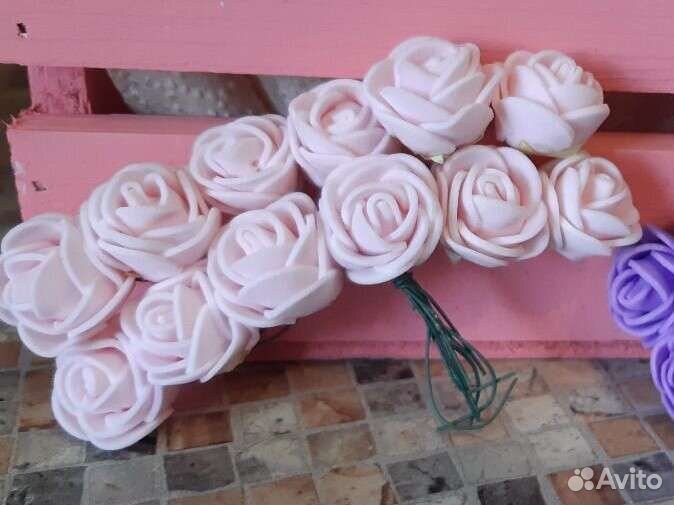 Розочки из фоамирана для творчества