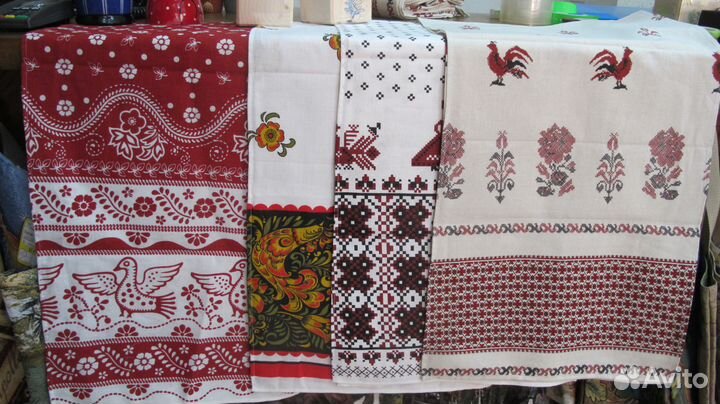 Рушник, полулен 40*150 см. в ассор-те