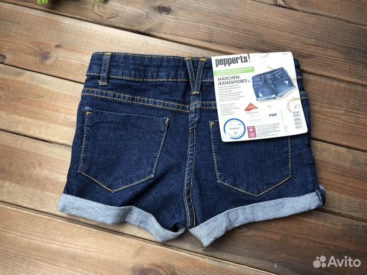 Джинсовые шорты для девочки 134 Pepperts