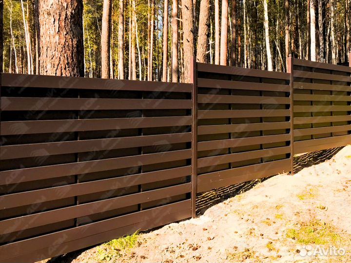 Забор Ранчо горизонтальный