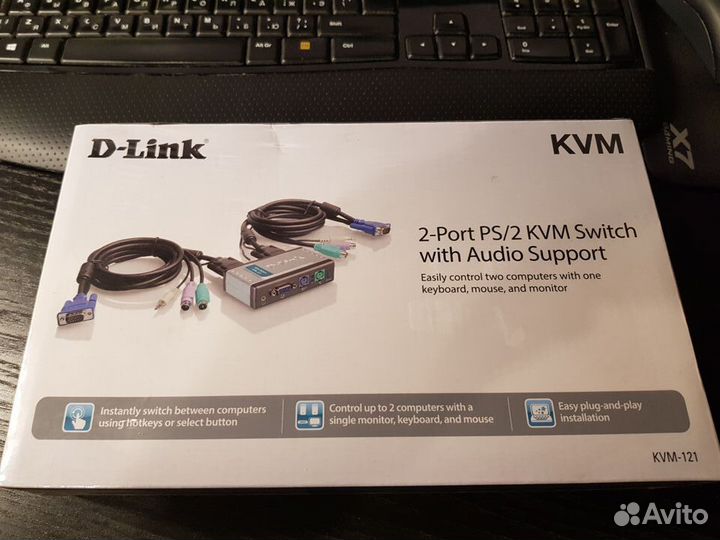 D-Link 2-port PS/2 KVM switch (KVM-121)