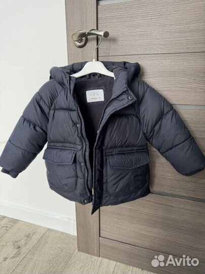Детский пуховик zara 92