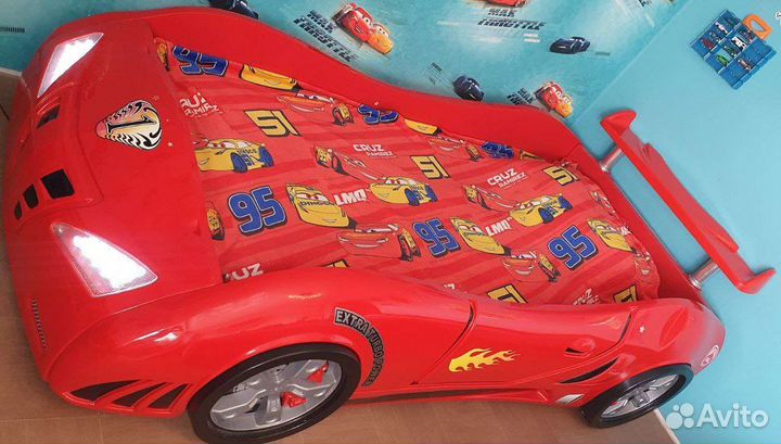 Кровать машина с подсветкой