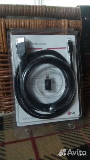 MHL кабель LG, hdmi-micro USB для TV