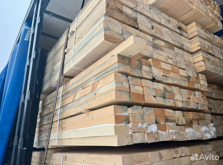 Доска обрезная 40х100х6000мм 1 сорт ГОСТ