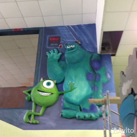 Роспись стен жилых и нежилых помещений