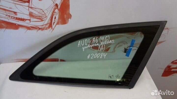 Стекло кузова боковое заднее правое Audi A6 (C7)