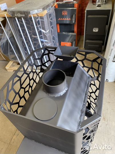 Печь для бани с закрытой каменкой