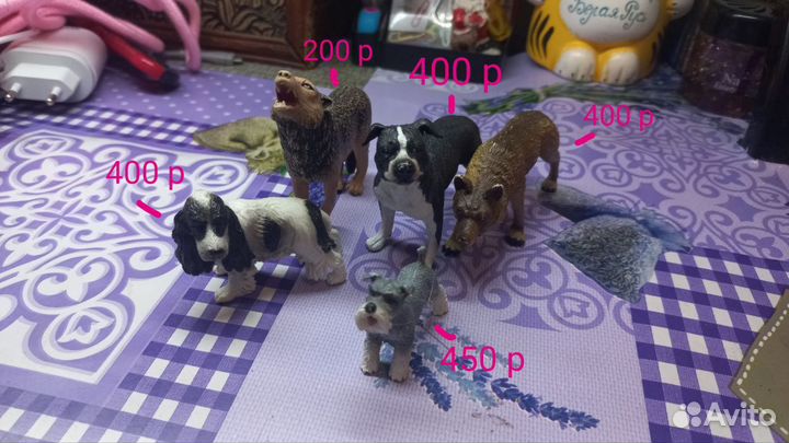 Фигурки животных schleich,collecta,bullyland,mojo