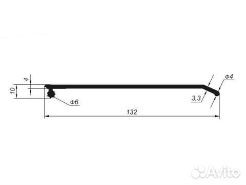 Пыльник шторы с боковым замком, уплотнитель (14м)