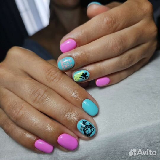 Маникюр, гель лак, наращивание на дому