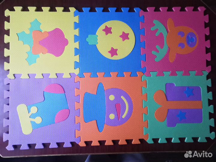 Детский коврик-пазл, развивающий коврик
