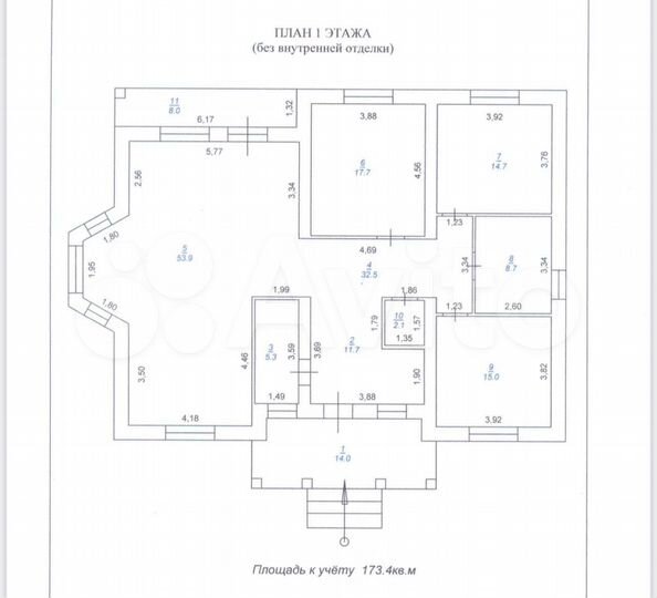 Дом 174 м² на участке 10 сот.