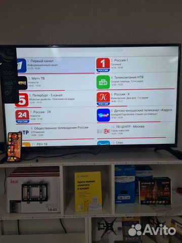 Новые Smart телевизоры Sber (109 см) (Беларусь) объявление продам