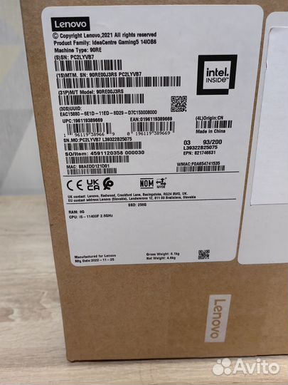Игровой компьютер новый (11400f+rtx3060 12gb)