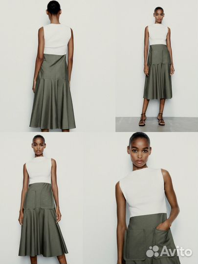 Платье Zara L миди