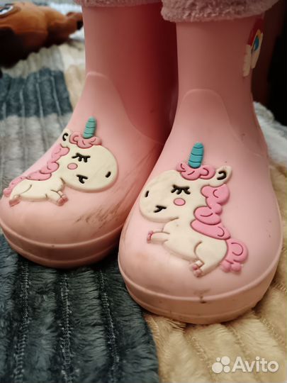 Резиновые сапоги для девочки