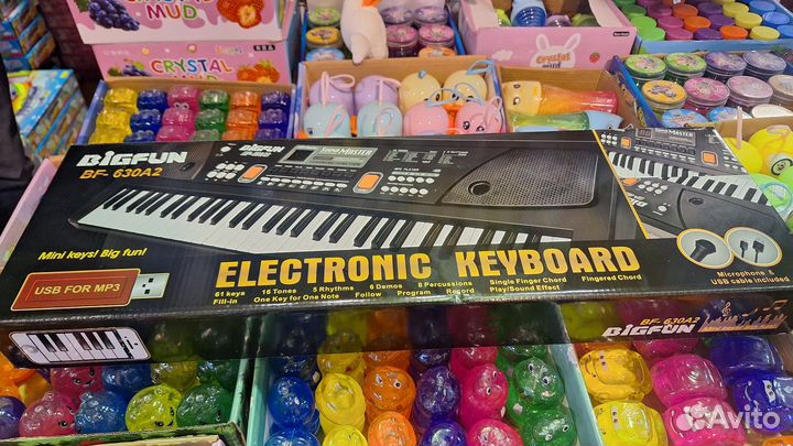 Новый Детский синтезатор с микрофоном