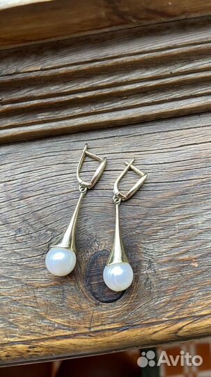 Серьги с жемчугом 925 проба