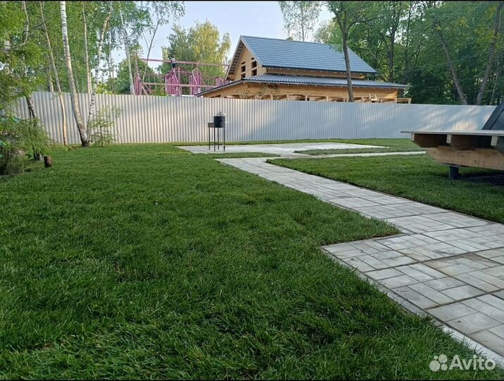 Рулонный газон доставка спортивный