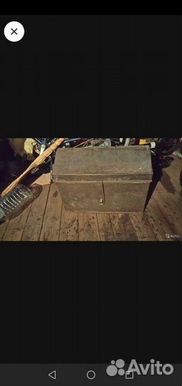 Металлический Старинный сундук сейф