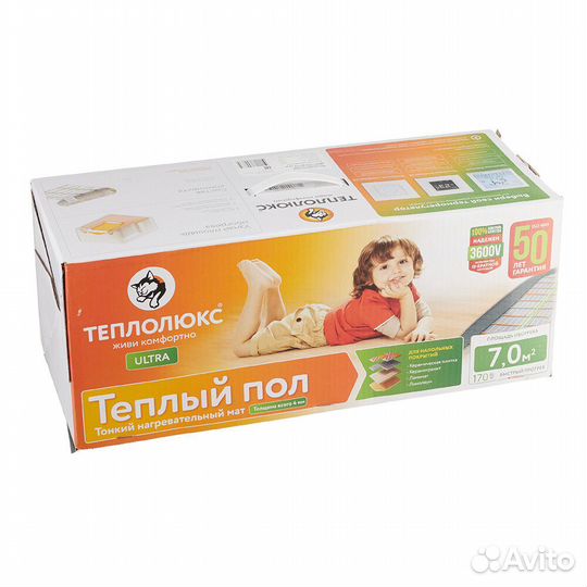 Теплый пол Теплолюкс ultra 7 кв.м 170 Вт