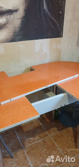 Стол обеденный раздвижной со стульями