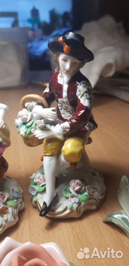 Немецкая винтажная,фарфоровая пара