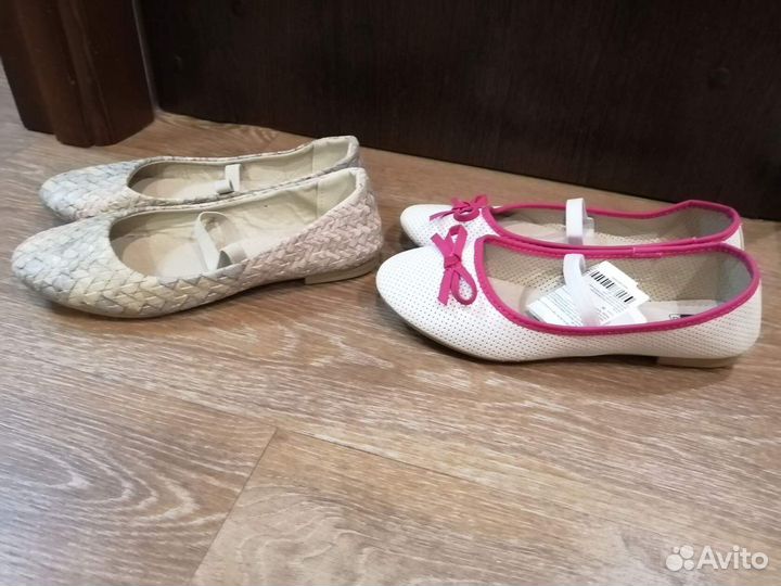 Балетки и кеды для девочек р.36