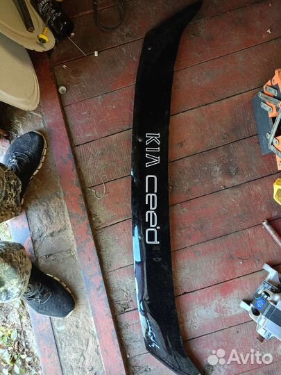 Диффузор капота kia ceed