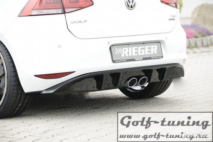 VW Golf 7 12-17 Диффузор в стиле R глянцевый