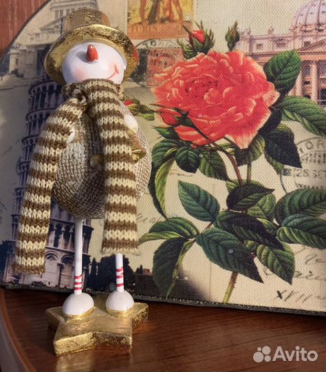 Фигурка новогодняя Снеговик