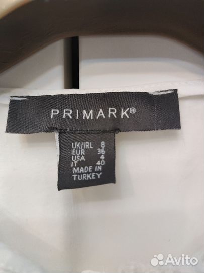 Романтичная белая рубашка, xs, Primark