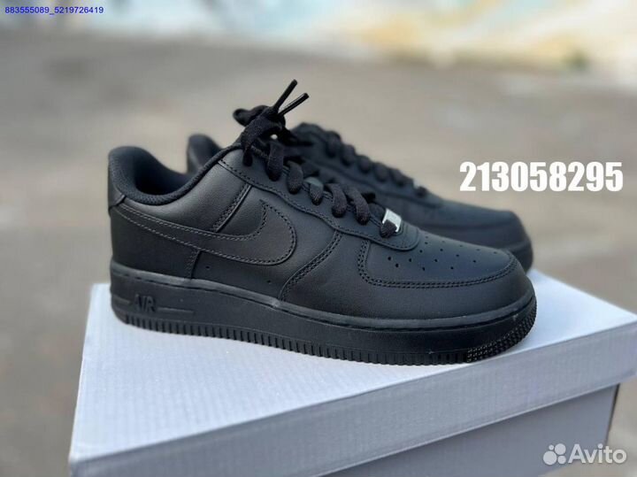 Кроссовки nike air force 1 black оригинал