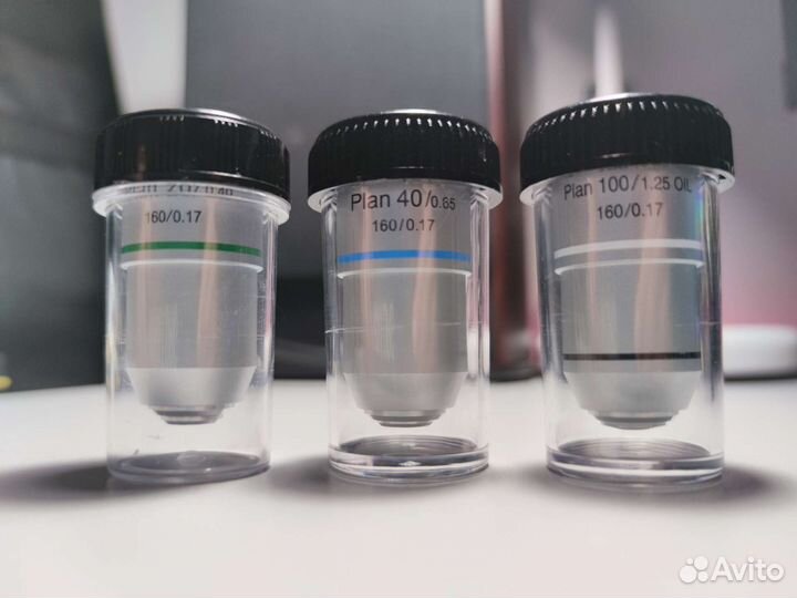 Обьективы для микроскопа Plan 20X 40X 100X RMS