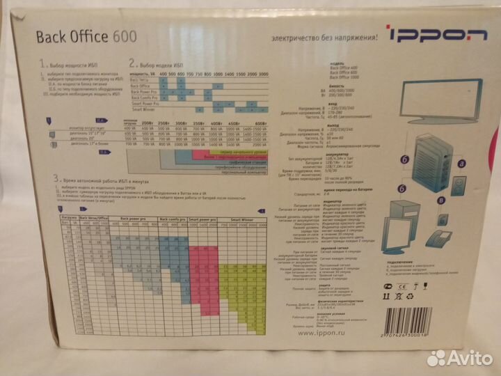 Ибп Ippon Back Office 600