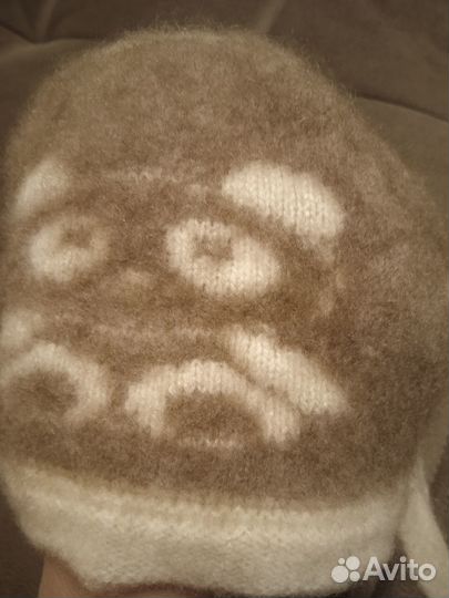 Шапка зимняя на новорожденного