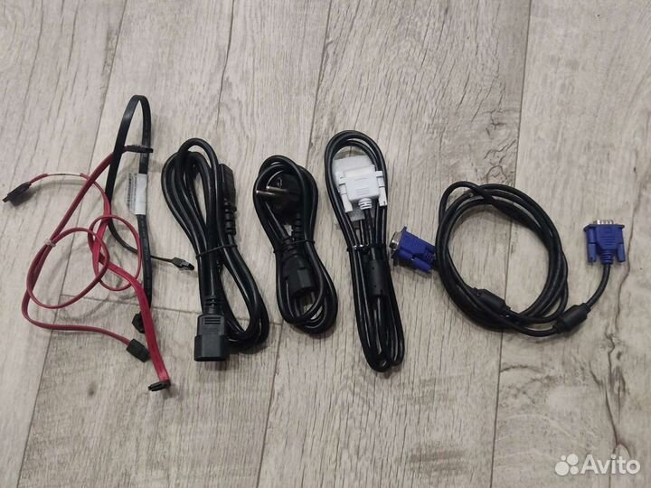 Провода шнуры кабели VGA, DVI, SATA, питание 220в