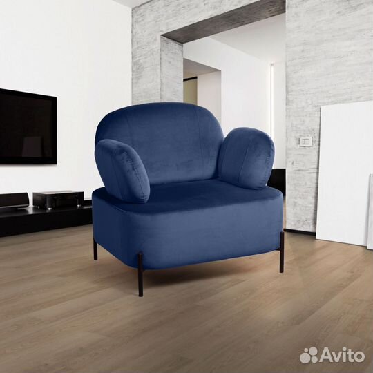 Кресло Dandy, бархат синий 29