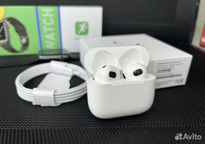 Подарочный набор AirPods 3 + Apple Watch 8