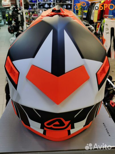 Шлем кроссовый Acerbis X-track Orange-Fluo/Black