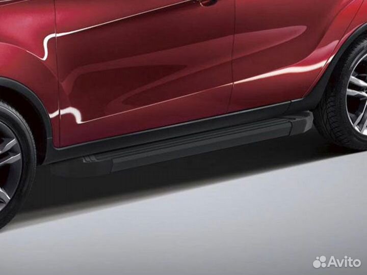 Подножки боковые пороги Volkswagen Amarok, 2010-20