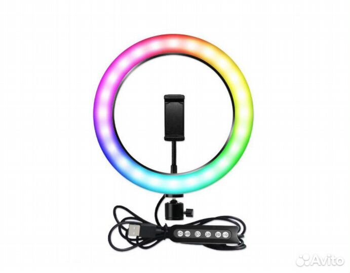 Кольцевая светодиодная лампа цветная (мультиколор)
