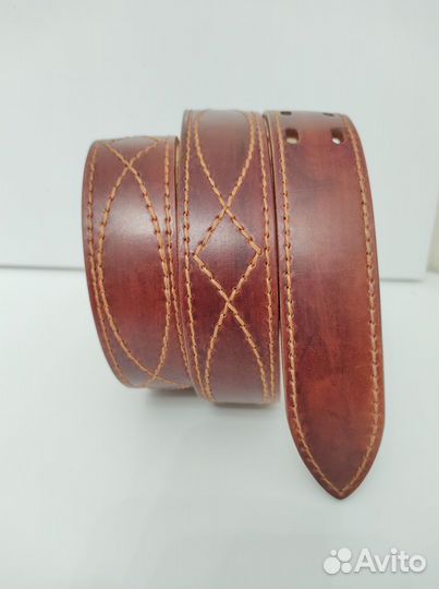 Ремень кожаный ручной работы